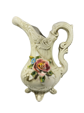 Vintage Vintage schenkkan met bloemen Vintage Vintage schenkkan met bloemen