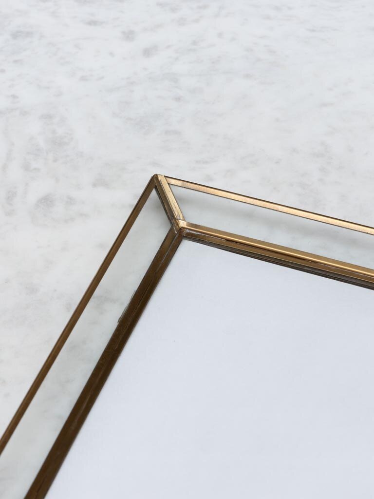 Glass frame and tray