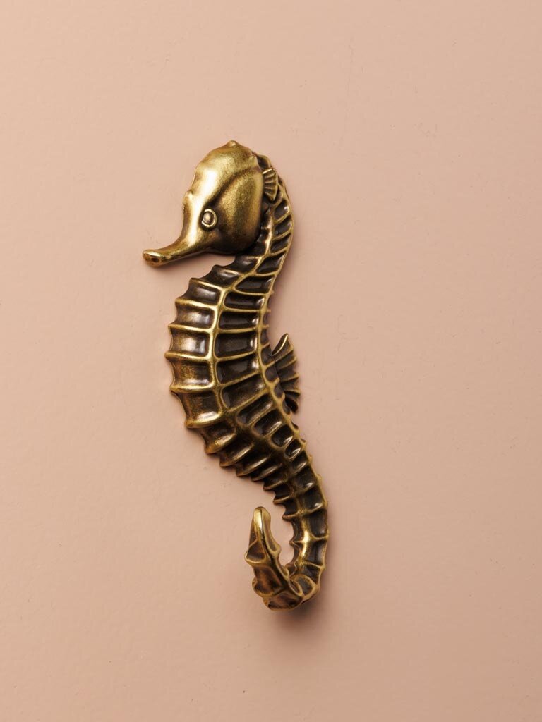 Metal Sea horse Wall hook