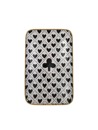 Boncoeurs Dienblad - Klaver en harten Boncoeurs Dienblad - Klaver en harten