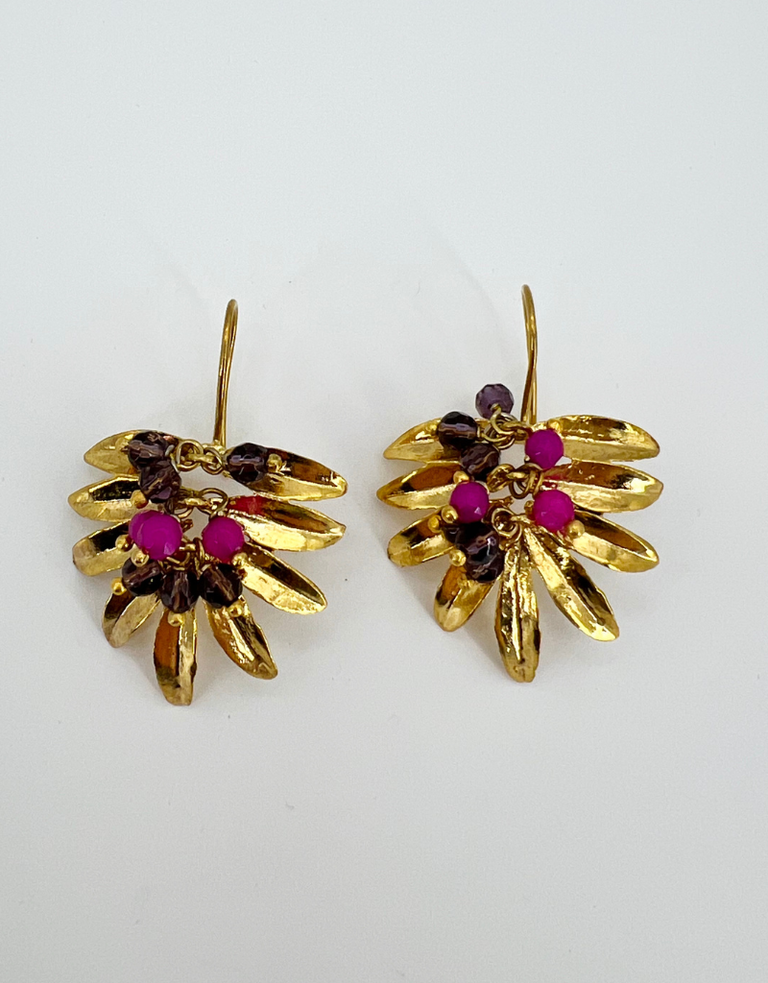 m'Anais Camila earrings - Purples