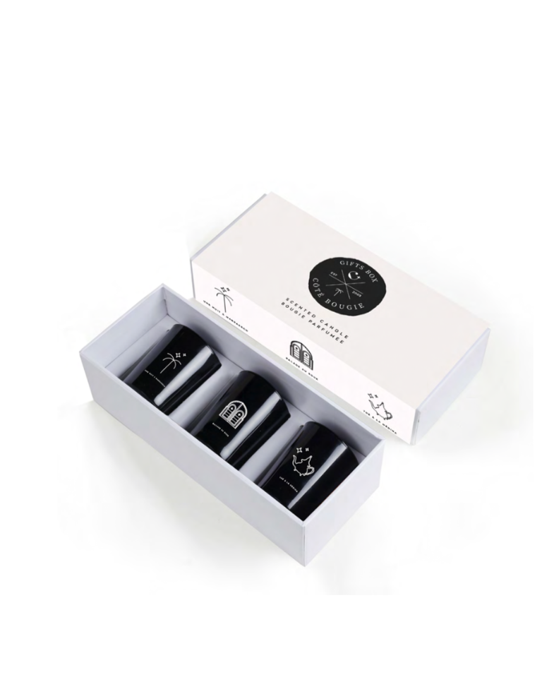 Côté Bougie Gift box Scented candles black series