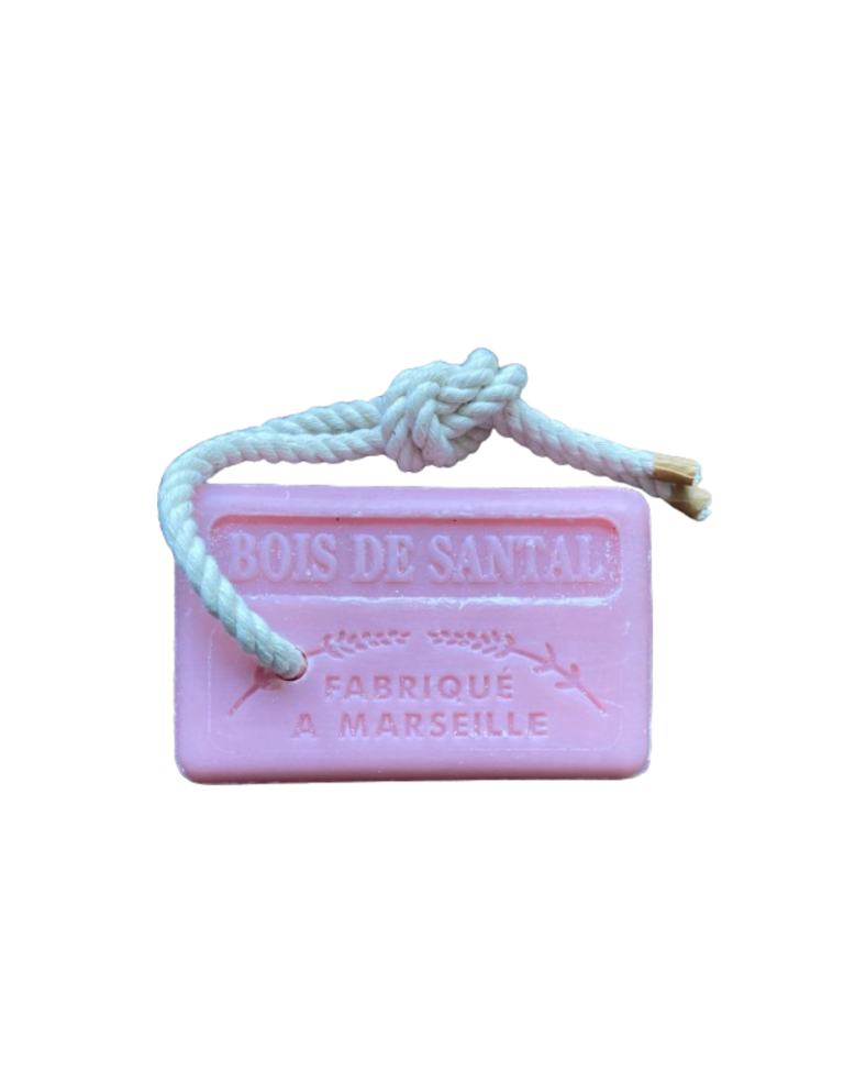 De Bordes Soap bar  (125 gr) incl rope - Sandelwood