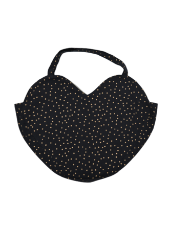 Boncoeurs Generous heart  bag - dots - black Boncoeurs Generous heart  bag - dots - black