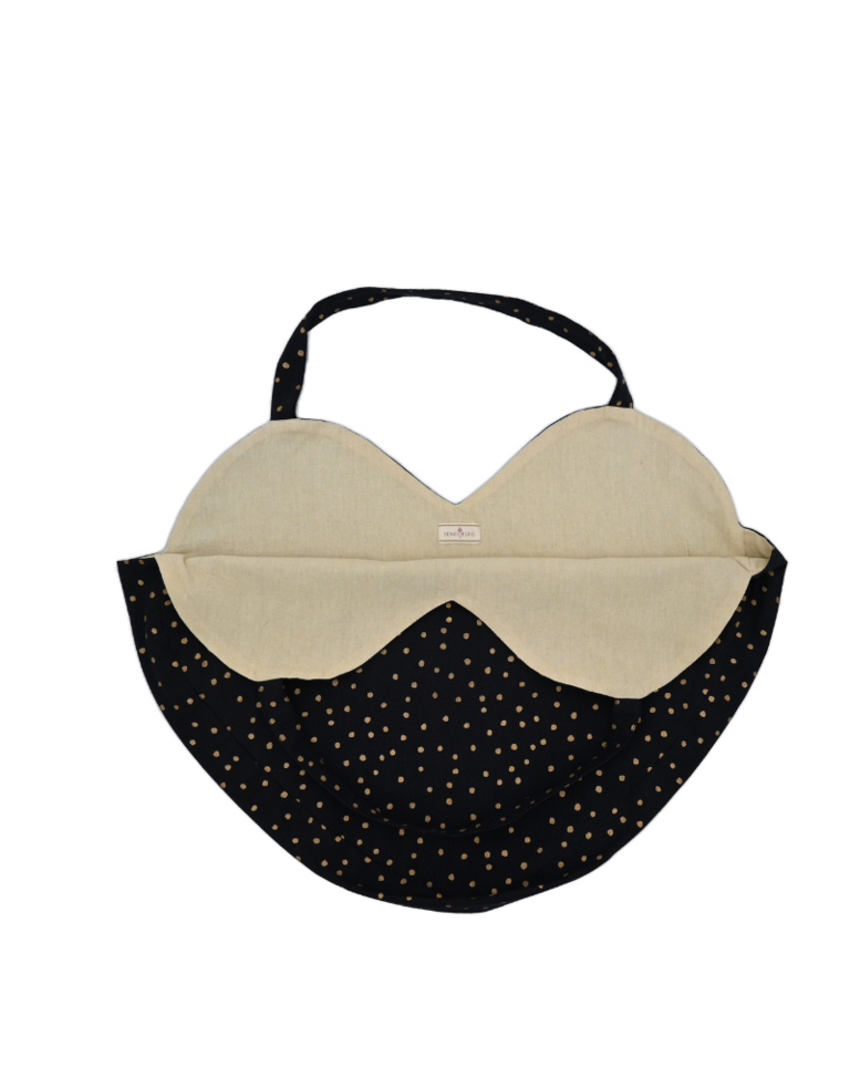 Boncoeurs Generous heart  bag - dots - black