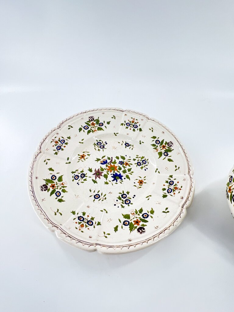 Vintage Pumkin soup tureen and plate