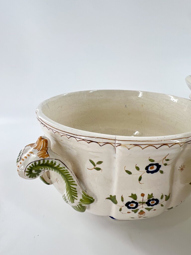 Vintage Pompoen - soepterrine en schaal