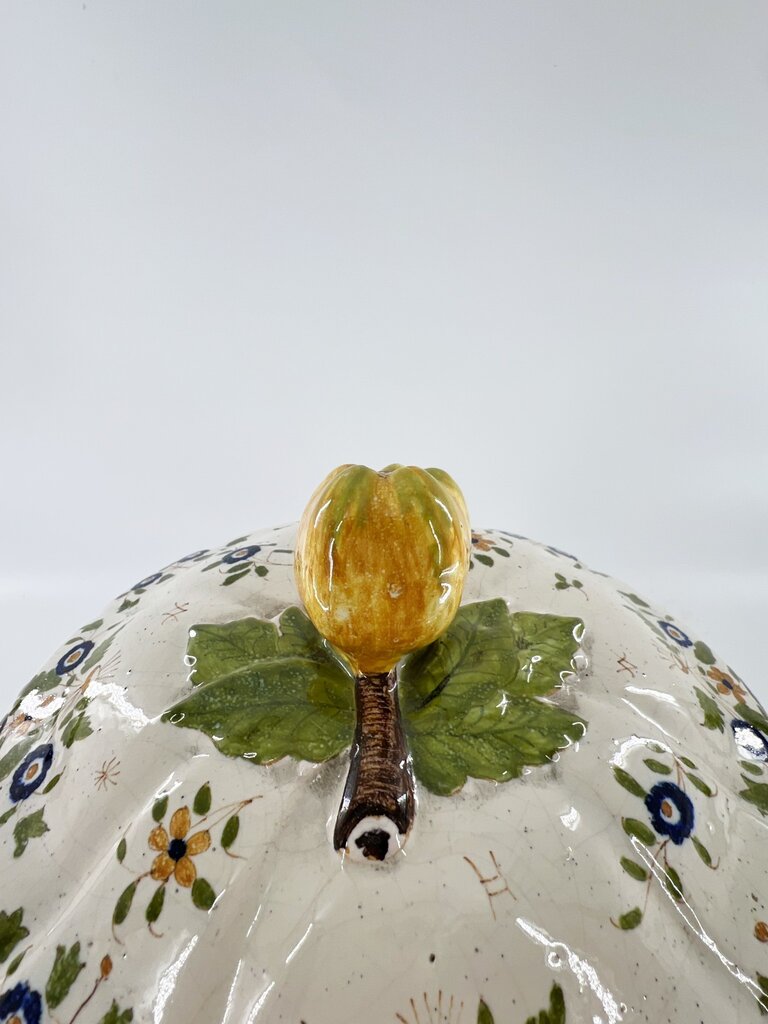 Vintage Pumkin soup tureen and plate