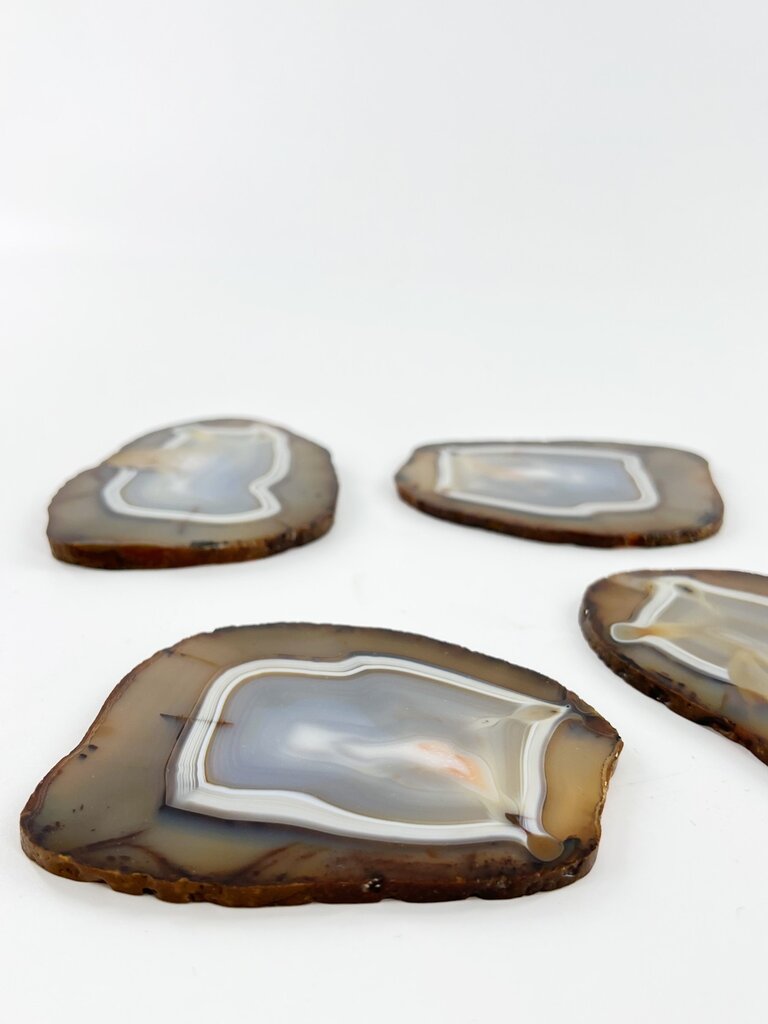 Vintage Set of 5 agate coasters (vintage)