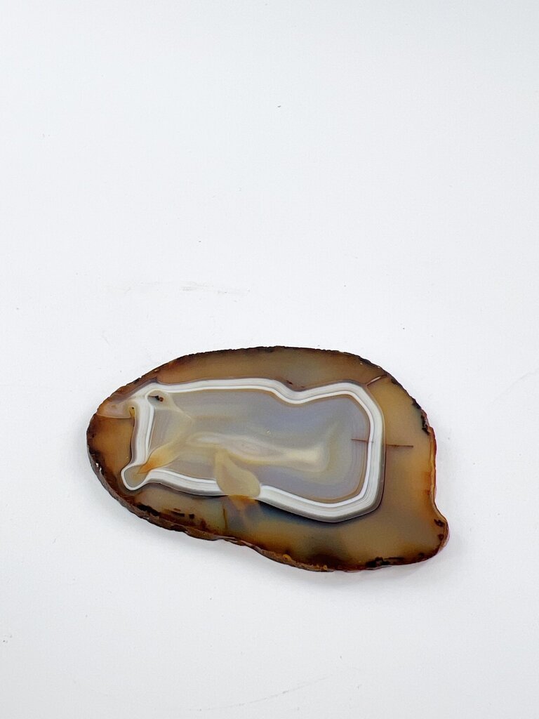 Vintage Set van vijf onderzetters van agaat (vintage)