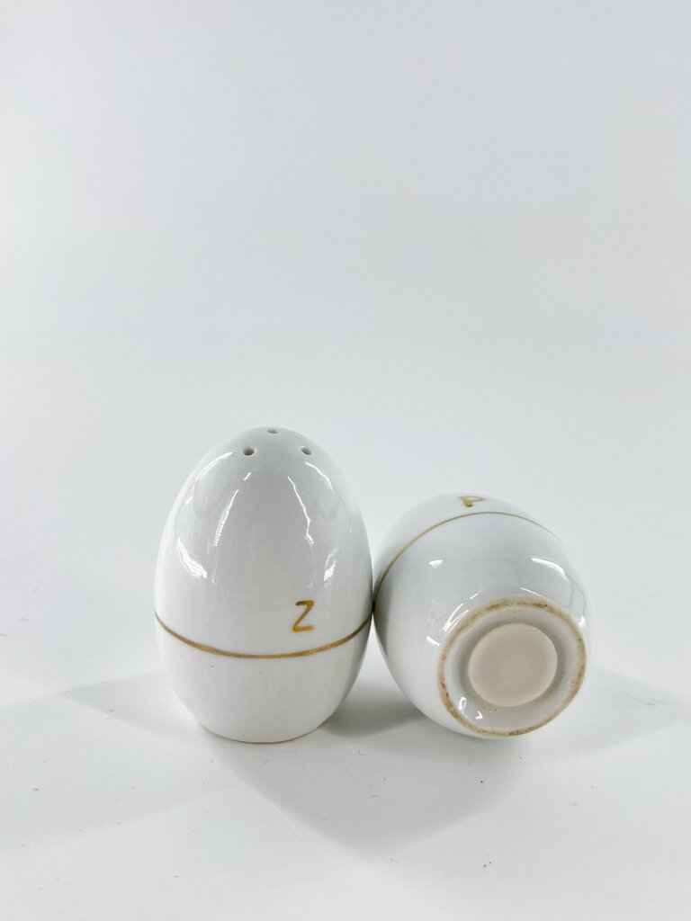 Vintage Vintage eier zout & Peper stel