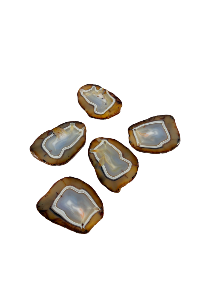 Vintage Set of 5 agate coasters (vintage)