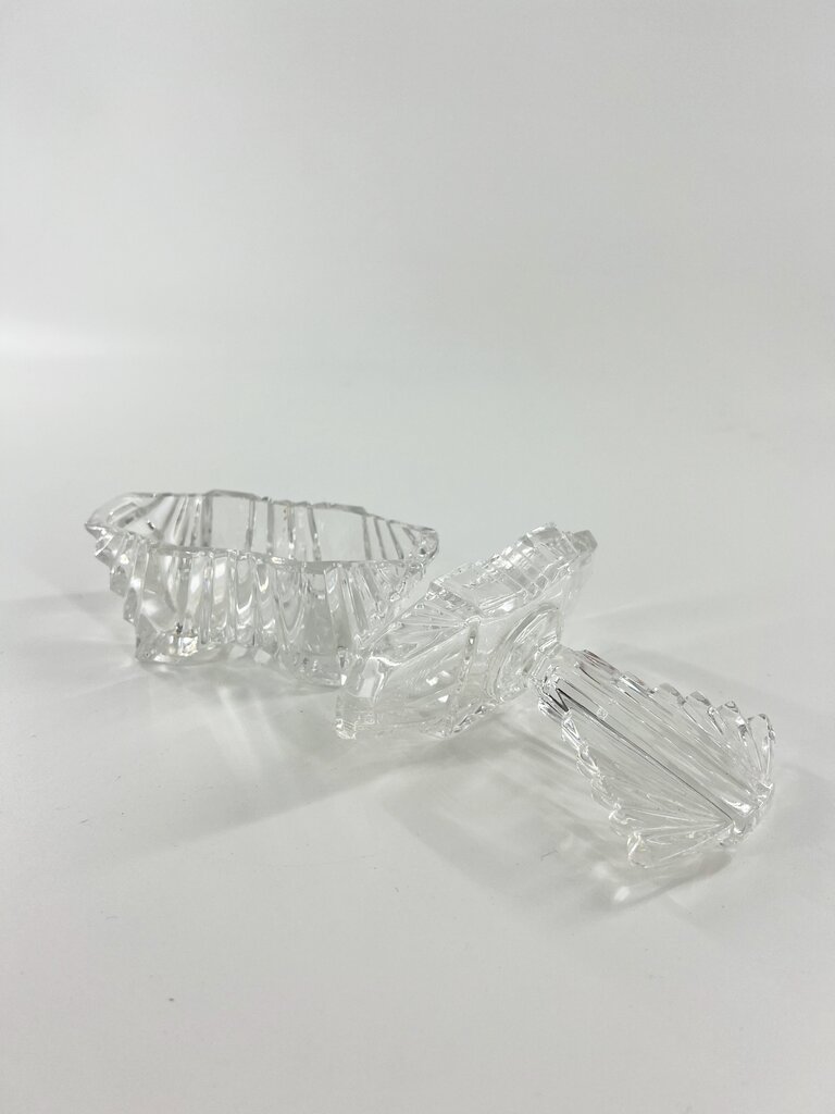 Vintage Vintage glass  box  glass art deco design