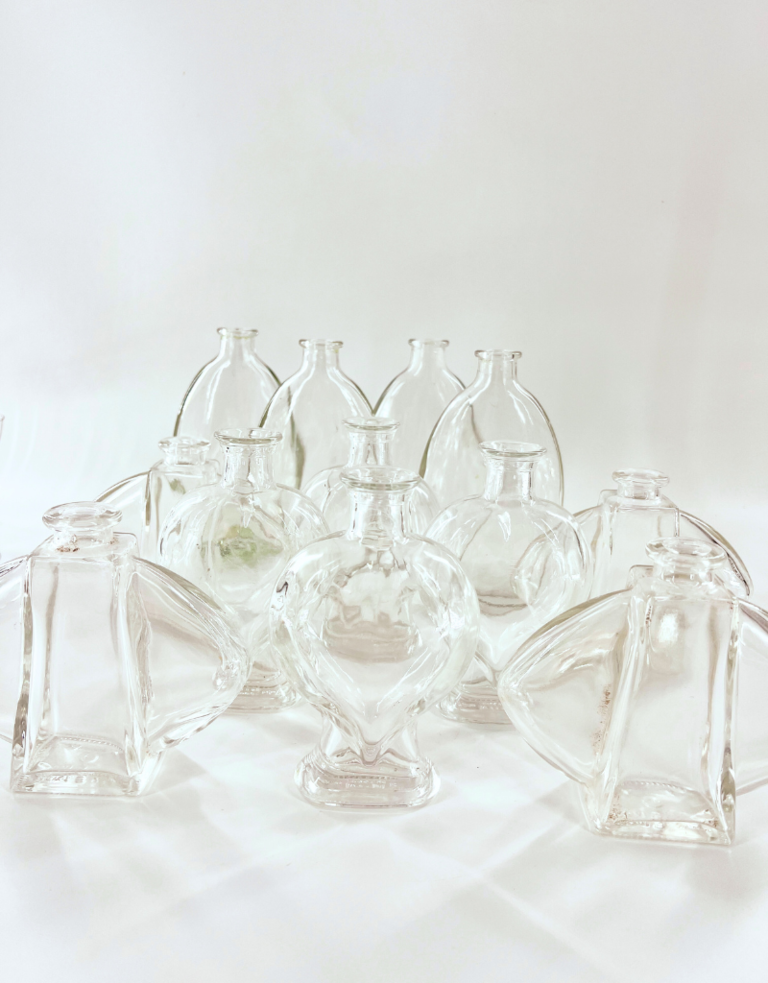 Vintage Vintage kleine flesjes/vaasjes