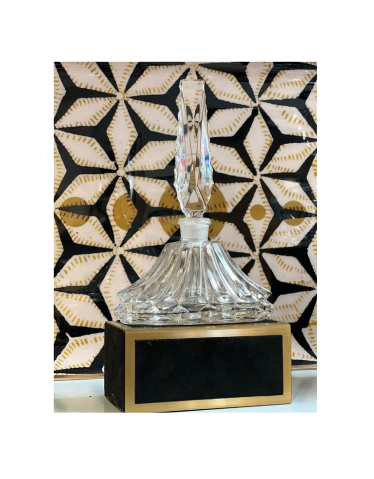 Vintage Vintage glass perfume bottle Art Deco