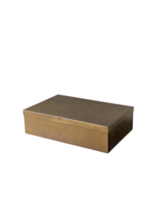 Large rectangular box with bronze patina Large rectangular box with bronze patina