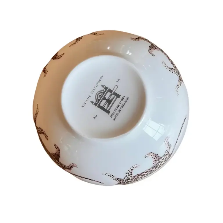 Sloane Stationery Leopard bowl - Fine bone china