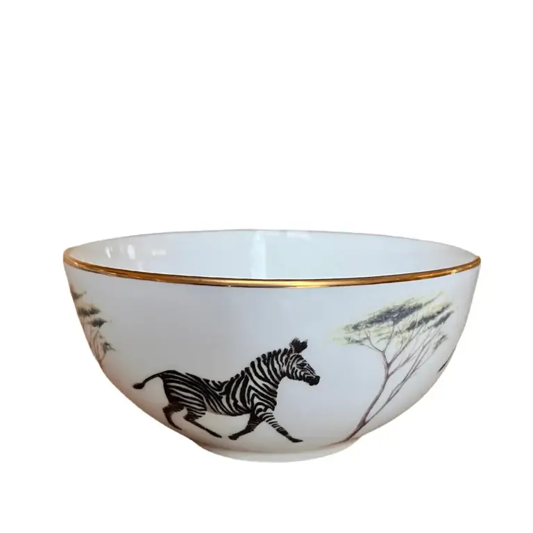 Sloane Stationery Zebra bowl - fine bone china
