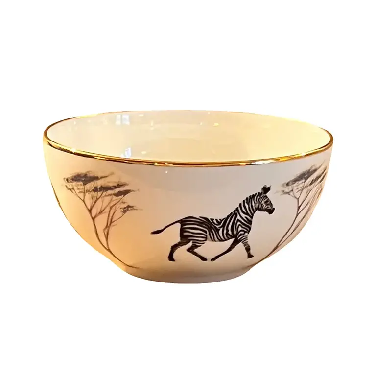 Sloane Stationery Zebra bowl - fine bone china