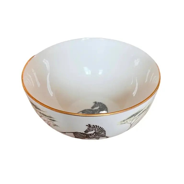 Sloane Stationery Zebra bowl - fine bone china