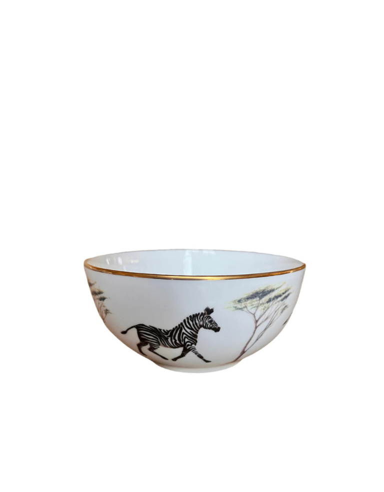 Sloane Stationery Zebra bowl - fine bone china