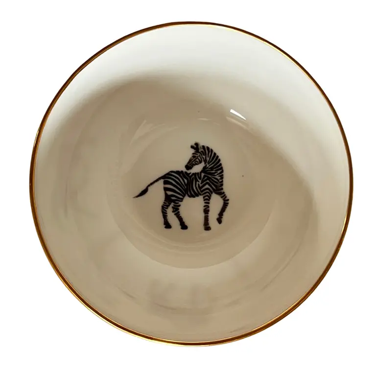Sloane Stationery Zebra bowl - fine bone china