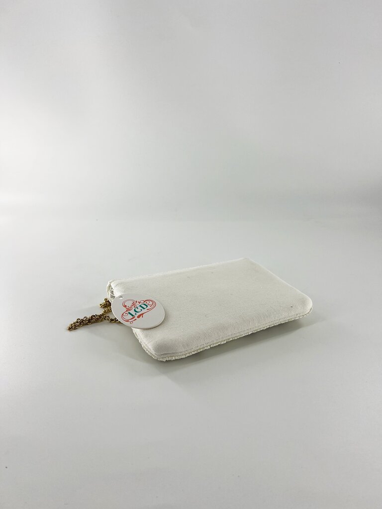 Mini Clutch - beads in leopard design