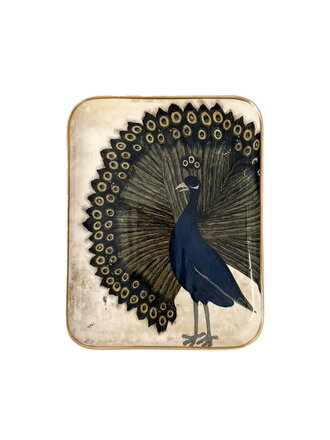 Boncoeurs Medium tray - Peacock