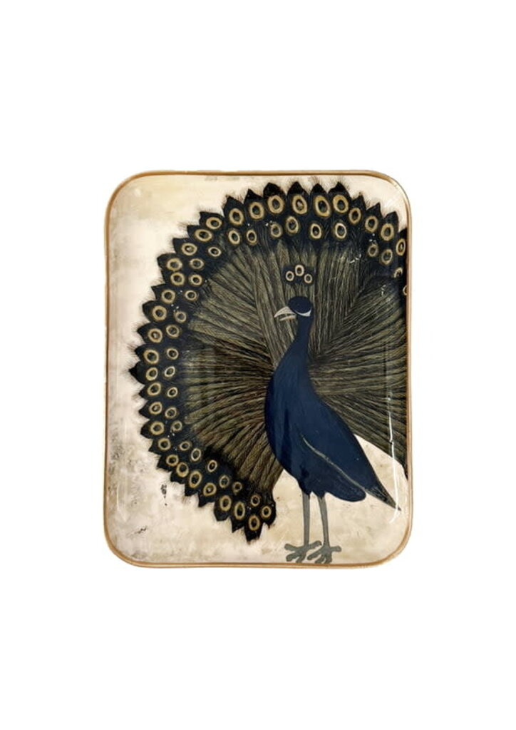 Boncoeurs Medium tray - Peacock