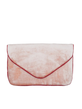 Clutch - Licht roze fluweel Clutch - Licht roze fluweel