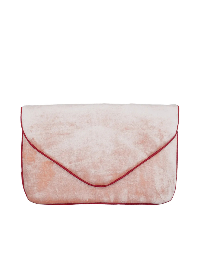 Clutch - Licht roze fluweel