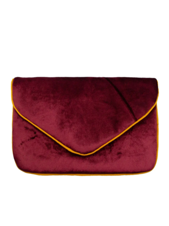 Clutch - Bordeauxrood fluweell Clutch - Bordeauxrood fluweell