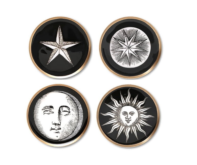 Boncoeurs Astrology coaster set of four