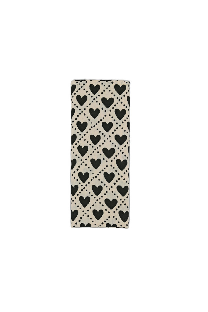 Boncoeurs Set of 6 Heart Napkins – Cotton by Boncoeurs