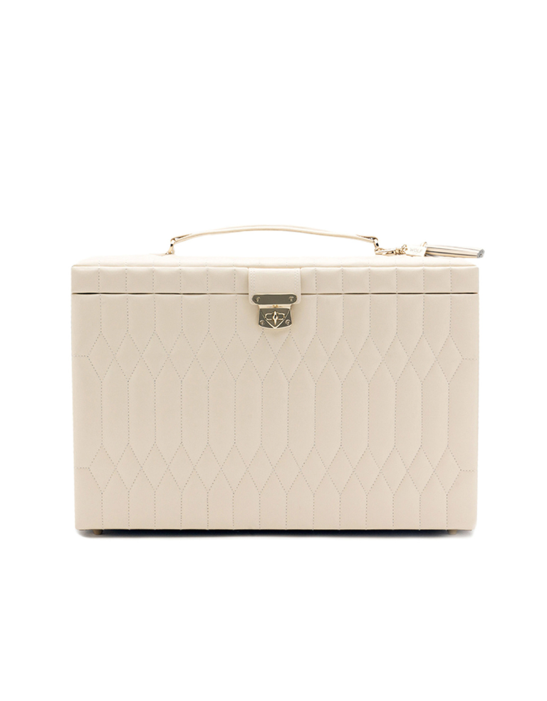 WOLF Caroline Extra Large Jewelry Case - Ivory