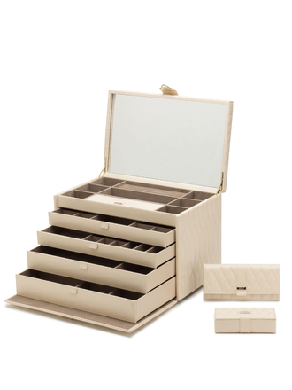 WOLF Caroline Extra Large Jewelry Case - Ivory WOLF Caroline Extra Large Jewelry Case - Ivory