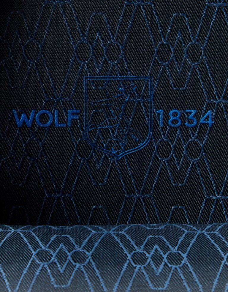 WOLF Earth Triple Horloge koker - Donker blauw