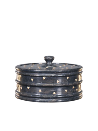 Ateliers Davoy Marmeren doos met bijen Ateliers Davoy Marmeren doos met bijen