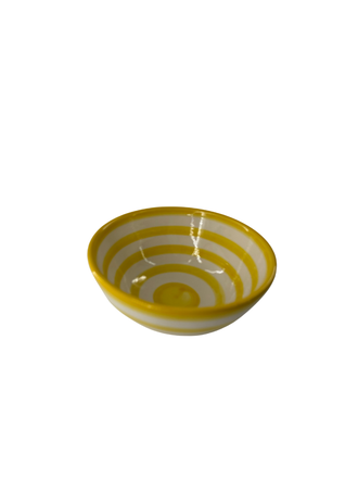 Yellow stripy bowl
