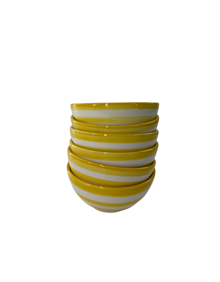 Yellow stripy bowl