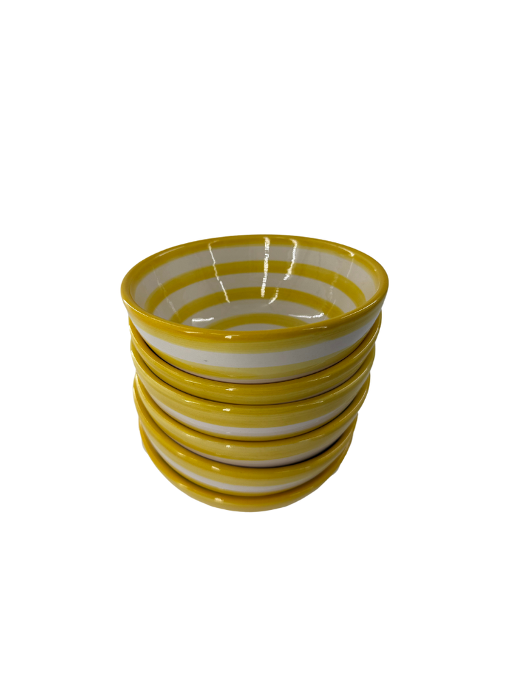Yellow stripy bowl