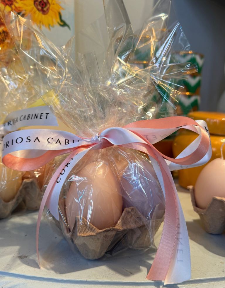 Rustik Lys Vier eivormige kaarsen - Groen