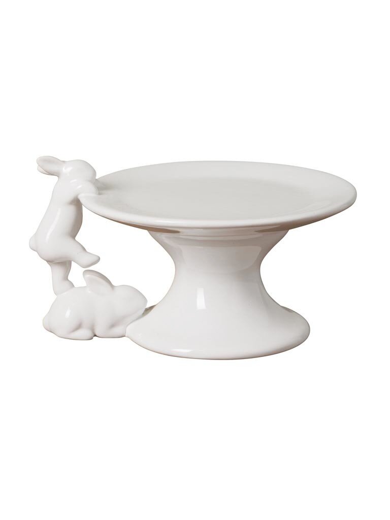 Cake stand climbing rabbit