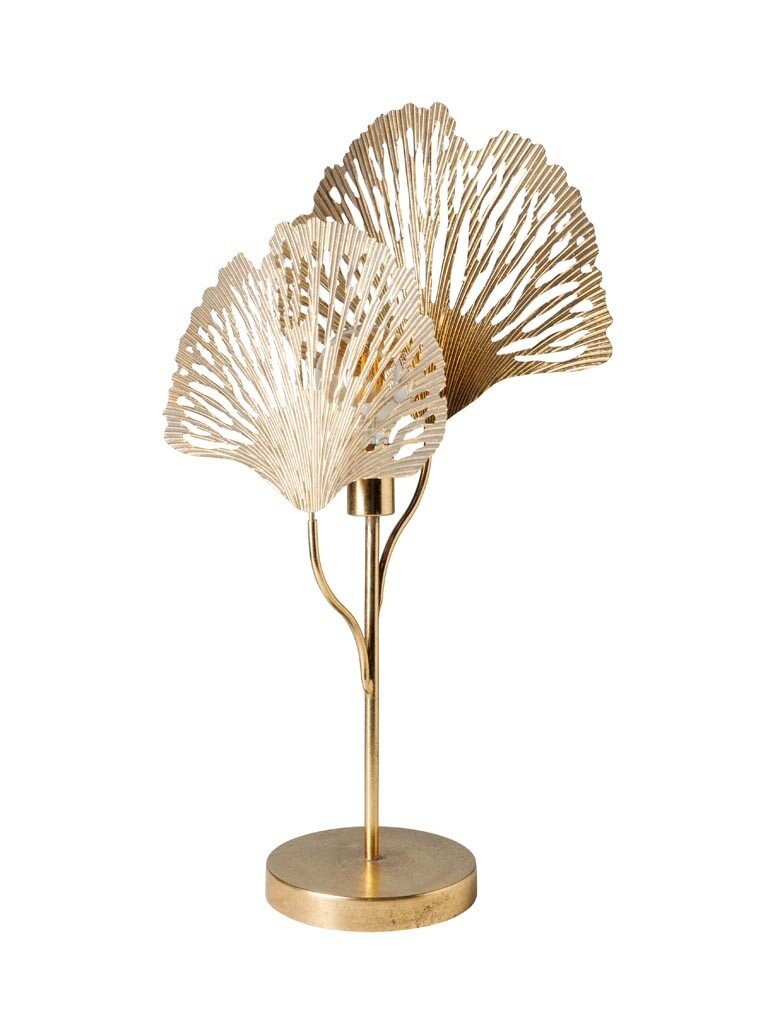 Table lamp golden coral lace