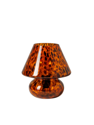 Tortoise shell glass table lamp Tortoise shell glass table lamp