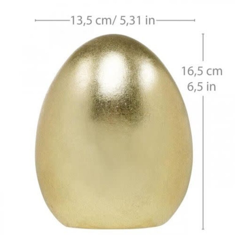 Goud Metallic Keramisch Ei