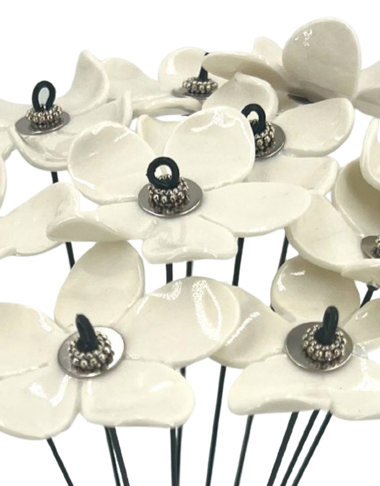 Alex Hackett Porcelain flower - Pansy