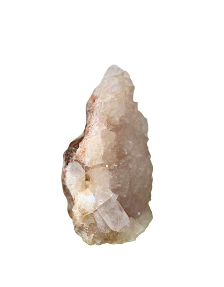 Ateliers Davoy Roze bergkristal op metalen voet