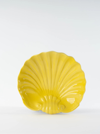 Les Ottomans Shell ceramic bowl - Yellow Les Ottomans Shell ceramic bowl - Yellow