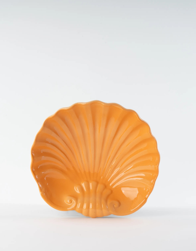 Les Ottomans Shell ceramic bowl - Orange
